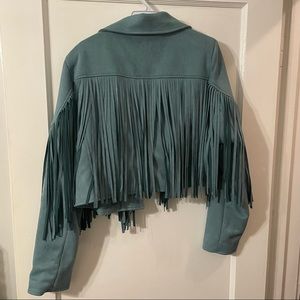 Nwt fringe jacket